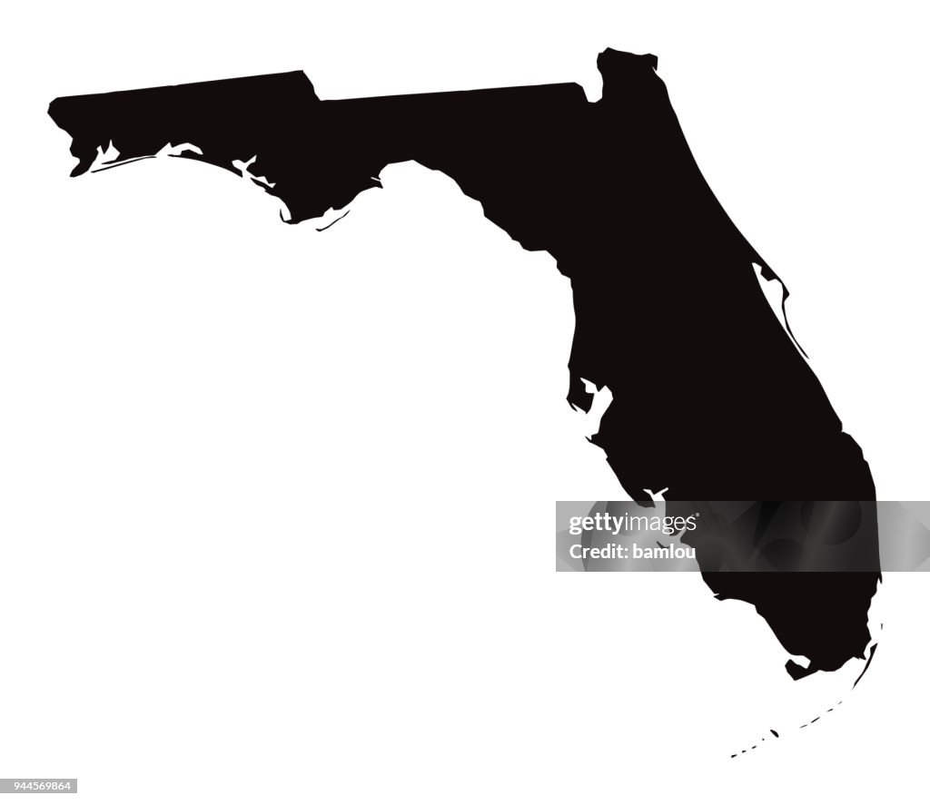 Gedetailleerde kaart van Florida State