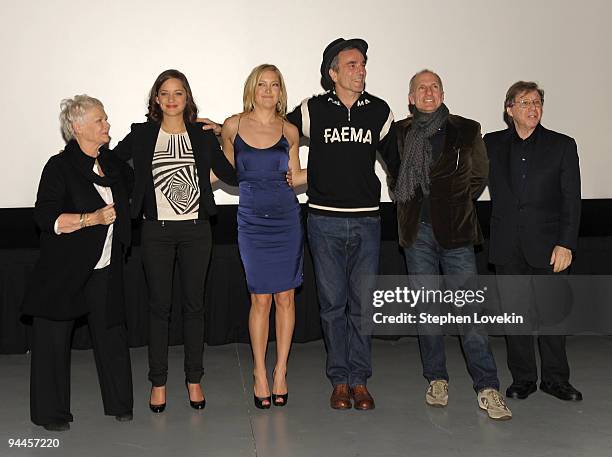 Actress Dame Judi Dench, actress Marion Cotillard, actress Kate Hudson, actor Daniel Day-Lewis, producer/choreographer John DeLuca, and composer...