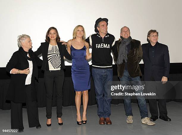 Actress Dame Judi Dench, actress Marion Cotillard, actress Kate Hudson, actor Daniel Day-Lewis, producer/choreographer John DeLuca, and composer...