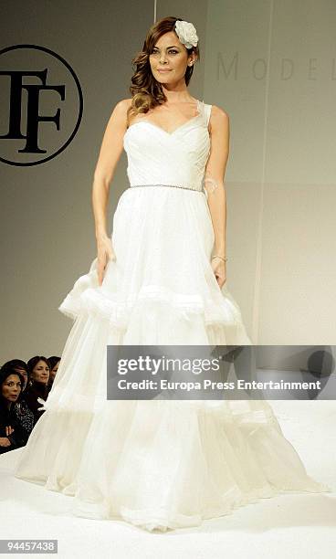 Maria Jose Suarez attends the fashion catwalk by Tony Hernandez on December 14, 2009 in Madrid, Spain.