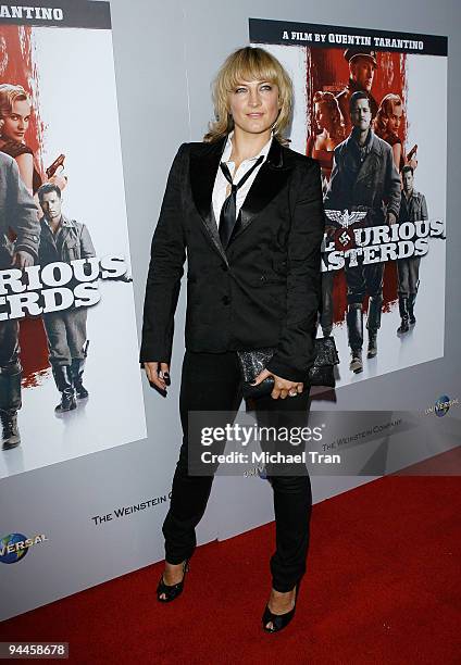 Stunt woman Zoe Bell arrives to the "Inglourious Basterds" DVD Blu-Ray/DVD Launch held at the new Beverly Cinema on December 14, 2009 in Los Angeles,...
