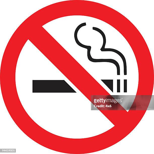 generic no smoking sign - anti smoking stock illustrations
