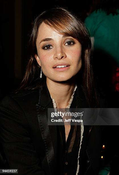 Actress Mia Maestro attends the after party for the "Inglourious Basterds" Blu-Ray and DVD launch held at Grace on December 14, 2009 in Los Angeles,...