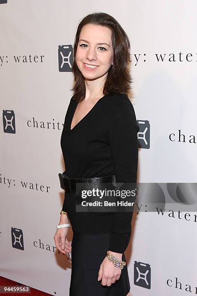 Olympic Gold Medalist Figure Skater Sarah Hughes attends the Fourth Annual Charity: Ball Gala to benefit charity: water at the Metropolitan Pavilion...