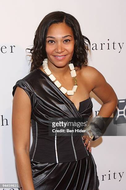 Designer Monique Pean attends the Fourth Annual Charity: Ball Gala to benefit charity: water at the Metropolitan Pavilion on December 14, 2009 in New...