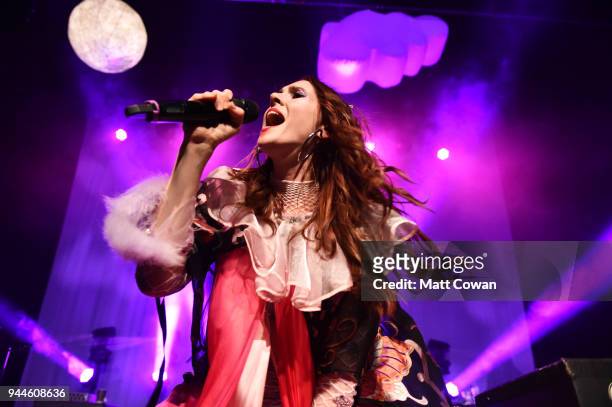 Singer Kate Nash performs at The Fonda Theatre on April 10, 2018 in Los Angeles, California.