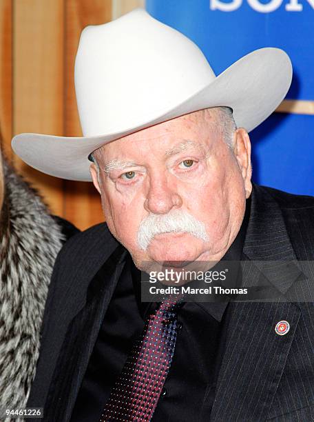 Actor Wilford Brimley attends a screening of the movie "Did You Hear About The Morgans" held at the Zegfeld theater in Manhattan on December 14, 2009...