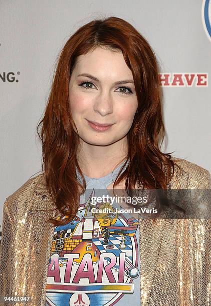 Actress Felicia Day attends Spike TV's 7th annual Video Game Awards at Nokia Theatre L.A. Live on December 12, 2009 in Los Angeles, California.