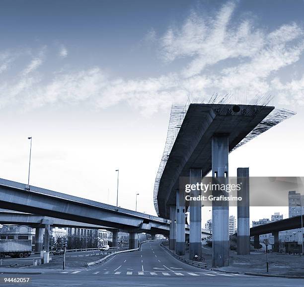 argentina highway to nonentity in buenos aires - dead end stock pictures, royalty-free photos & images