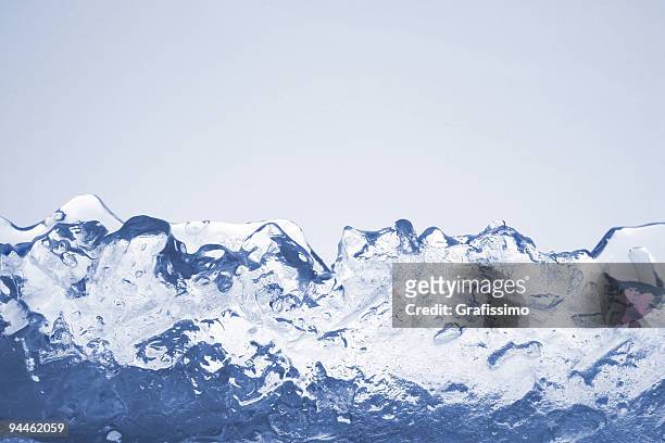 blue ice mountains, isoliert auf hintergrund - verdünnung stock-fotos und bilder