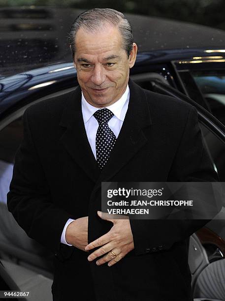 Maltese Prime Minister Lawrence Gonzi arrives at a European Union summit at the European Council headquarters on December 11, 2009 in Brussels....