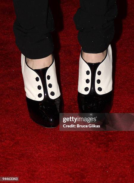 Georgina Chapman shoe detail at the "A Little Night Music" Broadway opening night at the Walter Kerr Theatre on December 13, 2009 in New York City.