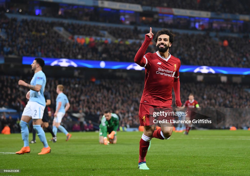 Manchester City v Liverpool - UEFA Champions League Quarter Final Second Leg