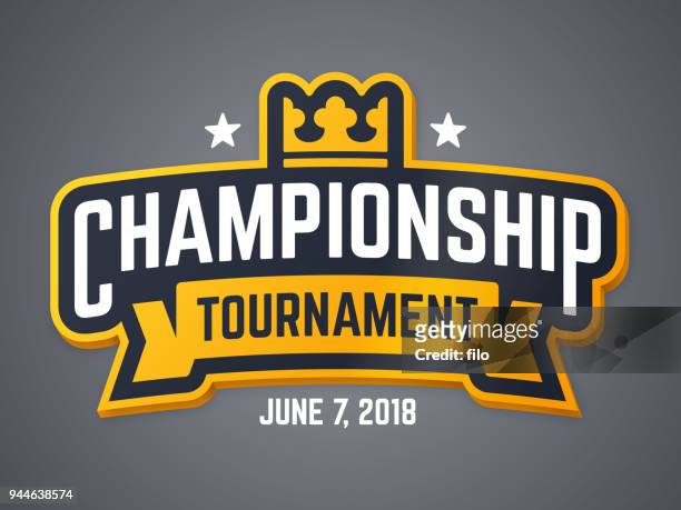 championship tournament header - championships stock illustrations