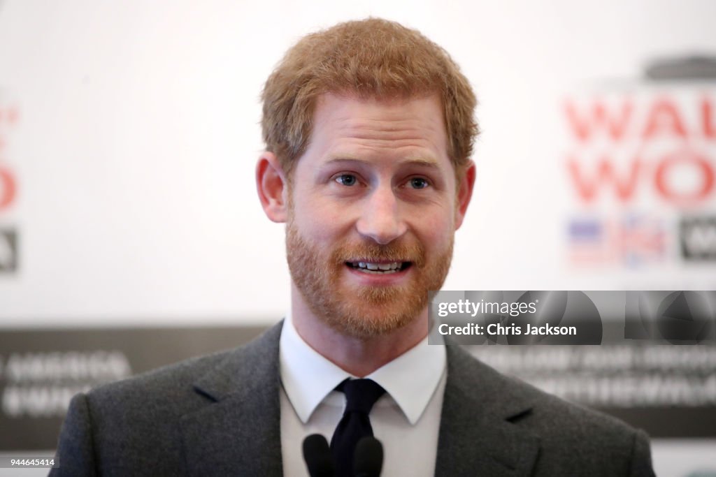 Prince Harry Launches 'Walk Of America' Expedition