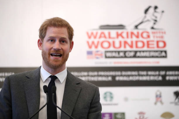 GBR: Prince Harry Launches 'Walk Of America' Expedition