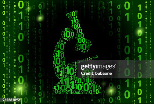 Microscope Binary Code Vector Pattern Background Microscope Binary Code Vector Pattern Background