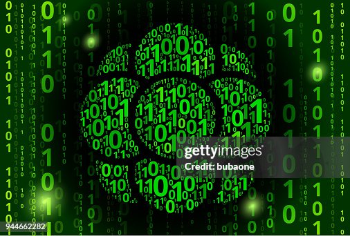 Cell Growth Binary Code Vector Pattern Background Cell Growth Binary Code Vector Pattern Background
