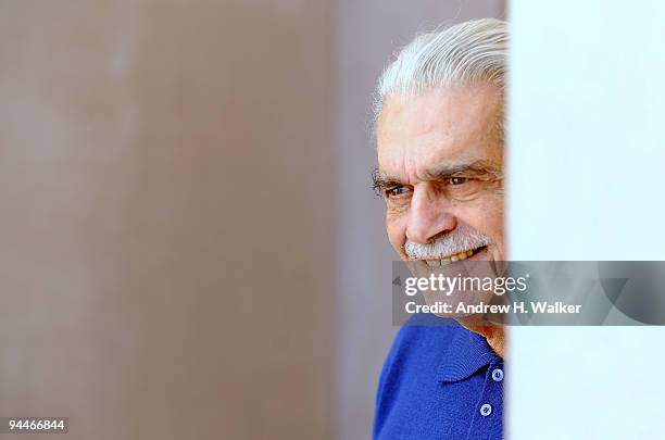 Actor Omar Sharif during a portrait session on day seven of the 6th Annual Dubai International Film Festival held at the Madinat Jumeriah Complex on...