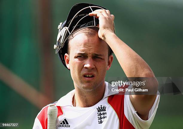Jonathan Trott of England looks on during an England Nets Session at Centurion Park on December 15, 2009 in Centurion, South Africa.