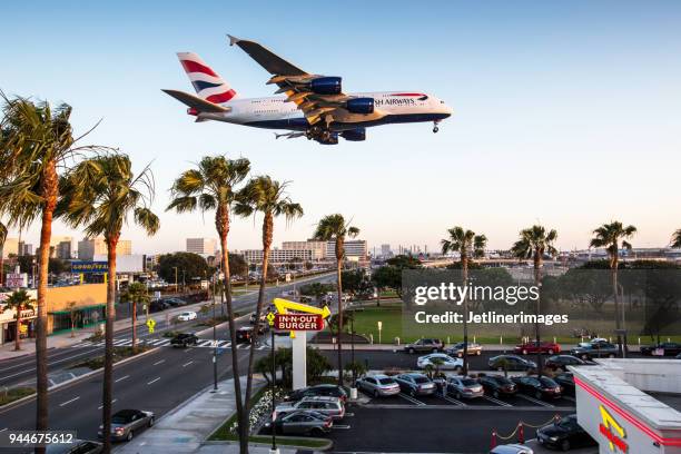 british airways airbus a380 - airbus a380 stockfoto's en -beelden