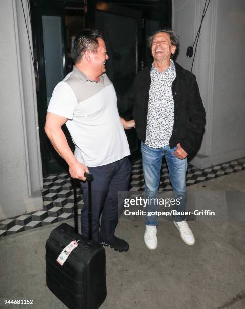 Brian Grazer and Benedict Wong are seen on April 10, 2018 in Los Angeles, California.