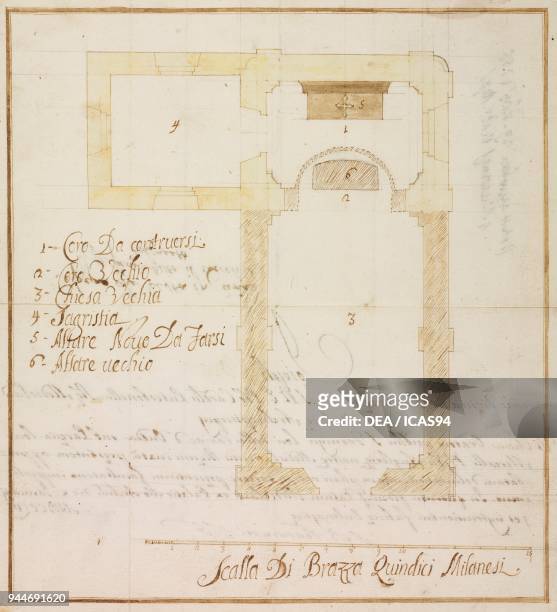 Design for the expansion of the Oratory of Saint Francis at the Oneda farms, Oriano sopra Ticino, Sesto Calende, parish of Angera, January 10...