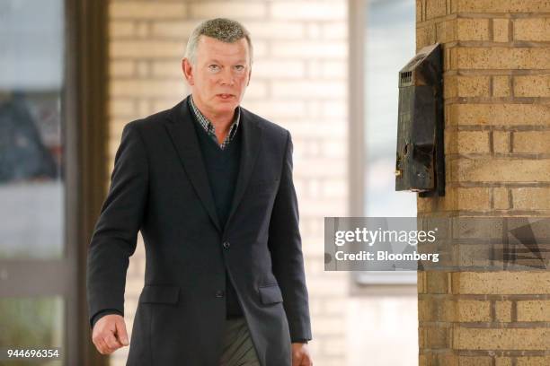 Colin Bermingham, a former trader at Barclays Plc, leaves a session of his trial for rigging the Euribor rate at Southwark Crown Court in London,...