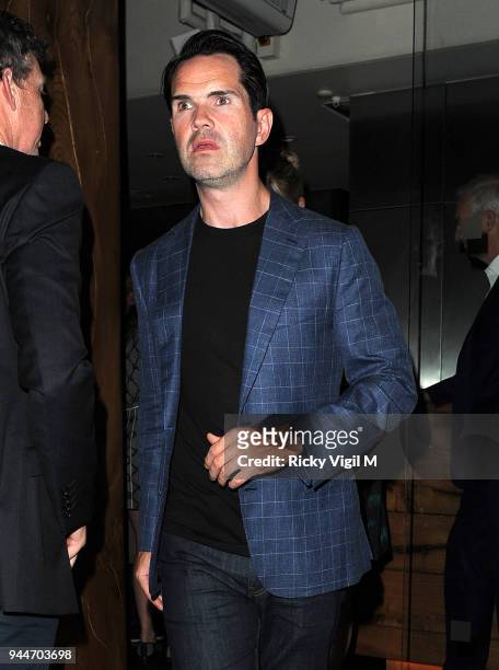 Princess Beatrice of York and comedian Jimmy Carr dine together at Roka restaurant on June 29, 2015 in London, England.