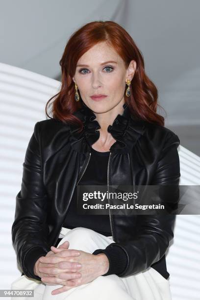 Audrey Fleurot attends "Safe" Photocall during the 1st Cannes International Series Festival on April 11, 2018 in Cannes, France.