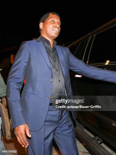 Kenneth Edmonds aka 'Babyface' is seen on April 10, 2018 in Los Angeles, California.