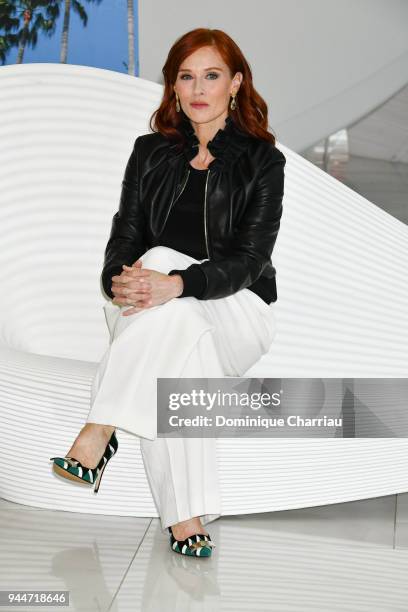 Audrey Fleurot attends 'Safe' Photocall during the 1st Cannes International Series Festival on April 11, 2018 in Cannes, France.