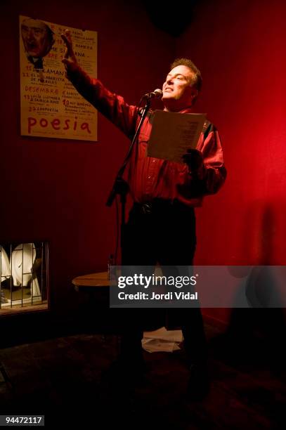 Jello Biafra performs on stage at Heliogabal on December 14, 2009 in Barcelona, Spain.