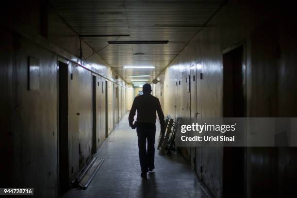 Professor Yannis Pitsiladis walks in a hallway at the Addis Ababa university, on September 25, 2015. In Addis Ababa, Ethiopia...