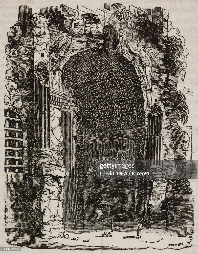 The Arch of Titus, Rome, Italy, illustration