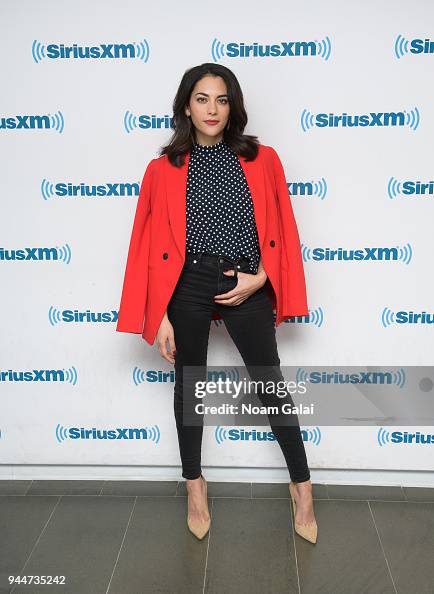 Actress Inbar Lavi visits the SiriusXM Studios on April 11, 2018 in