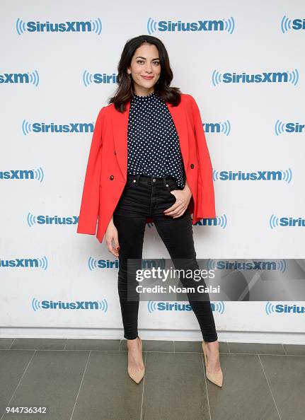 Actress Inbar Lavi visits the SiriusXM Studios on April 11, 2018 in