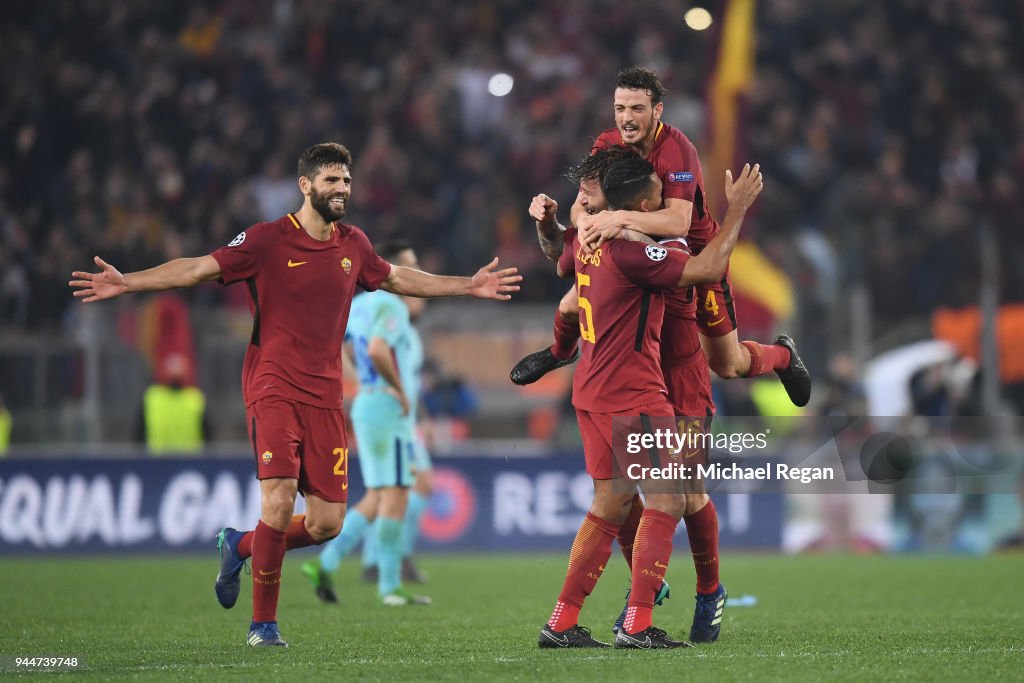 AS Roma v FC Barcelona - UEFA Champions League Quarter Final Second Leg