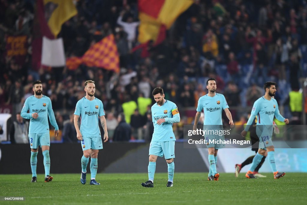 AS Roma v FC Barcelona - UEFA Champions League Quarter Final Second Leg