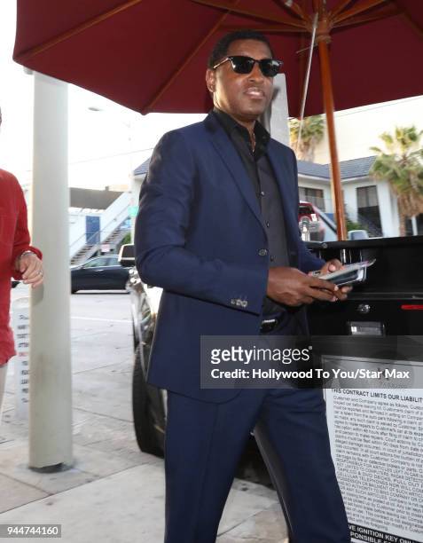 Kenneth Babyface Edmonds is seen on April 10, 2018 in Los Angeles, California.