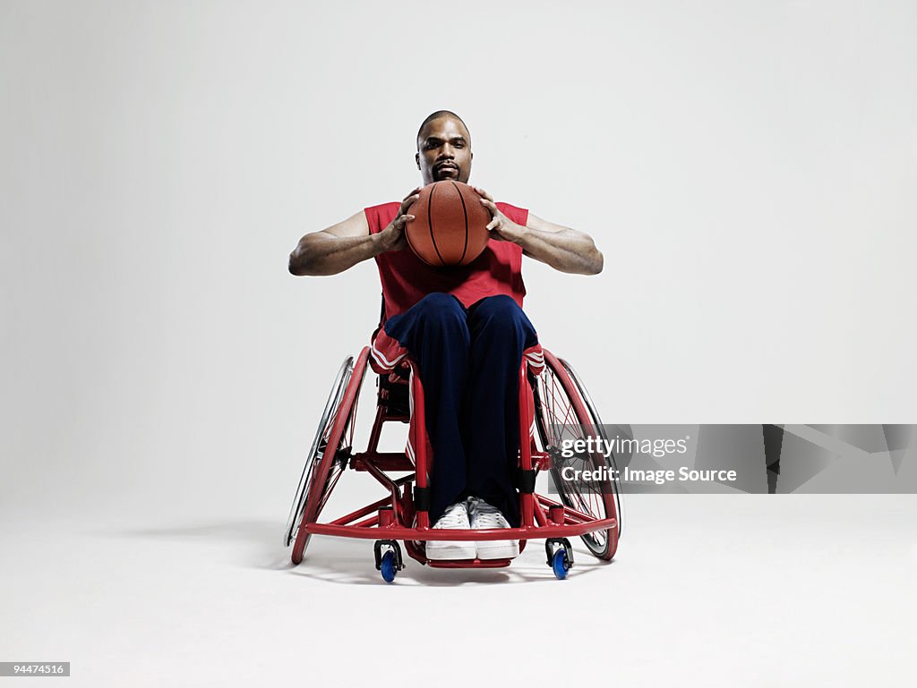 Wheelchair basketball player