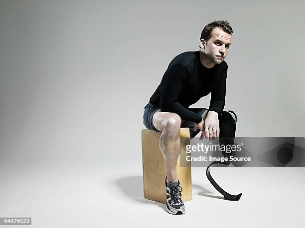 Sportler mit einer Beinprothese
