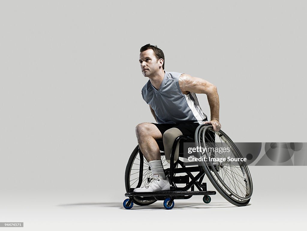 Wheelchair basketball player