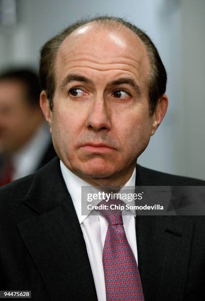 Viacom Chairman and CEO Philippe Dauman attends a roundtable discussion with Vice President Joe Biden and other senior Obama Administration...