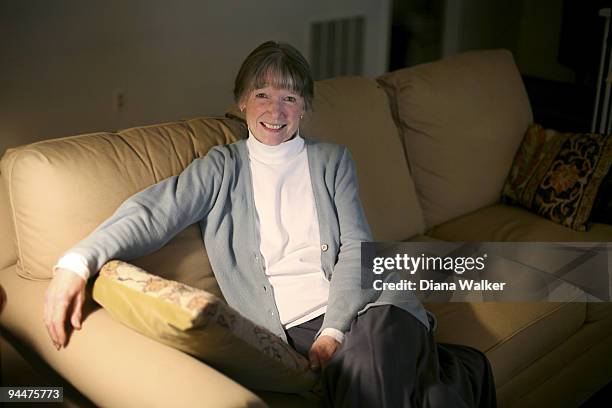 Author Anne Tyler poses for a portrait session on November 12 Baltimore, MD. .