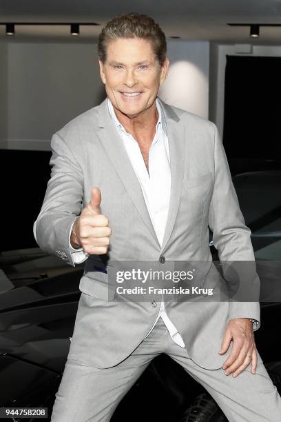 David Hassellhoff during the Looking For Freedom - 30 Years Anniversary Celebration In Berlin at Friedrichstadt-Palast on April 11, 2018 in Berlin,...