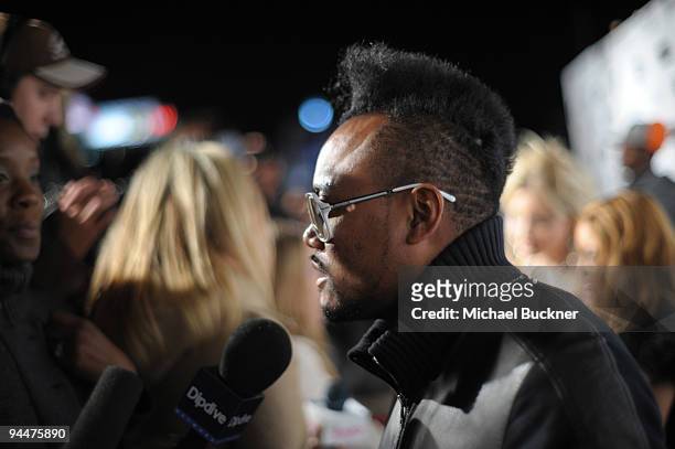 Musician Apl.de.Ap of The Black Eyed Peas arrives at the party to celebrate Famous Stars & Straps 10-year anniversary and Snoop Dogg's 10th Album...