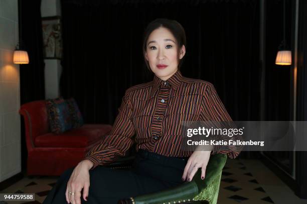 Actress Sandra Oh is photographed for Los Angeles Times on March 30, 2018 in Los Angeles, California. PUBLISHED IMAGE. CREDIT MUST READ: Katie...