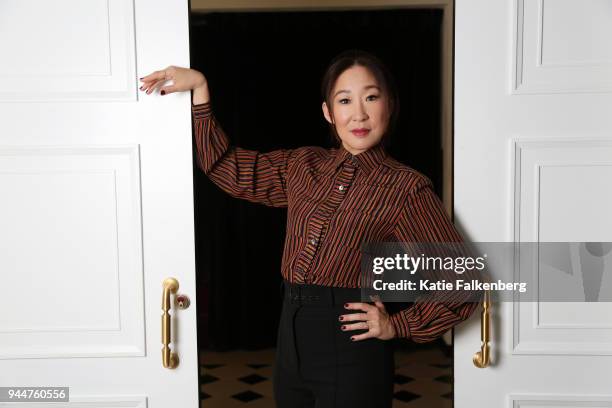 Actress Sandra Oh is photographed for Los Angeles Times on March 30, 2018 in Los Angeles, California. PUBLISHED IMAGE. CREDIT MUST READ: Katie...