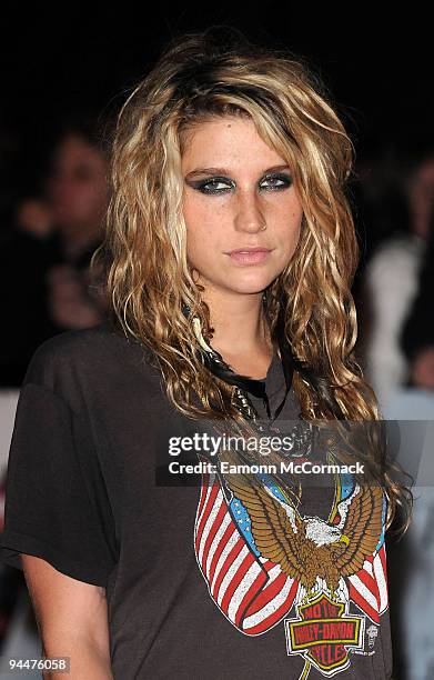 Ke$ha attends the UK premiere of "Michael Jackson's This Is It" at Odeon Leicester Square on October 27, 2009 in London, England.